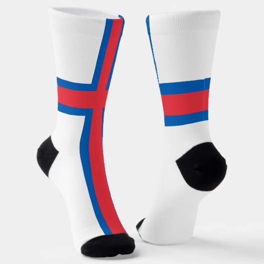 vlag van de Faeröer Sokken (Gebogen)