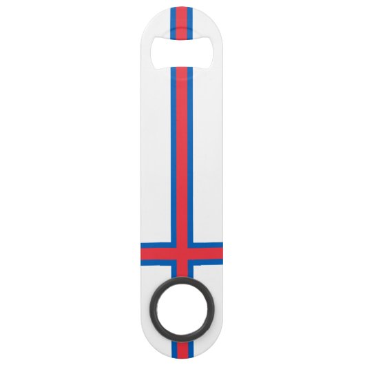 vlag van de Faeröer Speed Flessenopener (Achterkant)