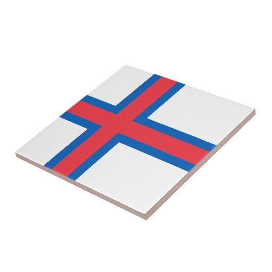 vlag van de Faeröer Tegeltje (Zijkant)