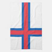 vlag van de Faeröer Theedoek (Verticaal)