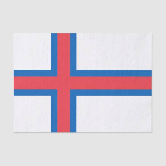 vlag van de Faeröer Tissuepapier (Voorkant)