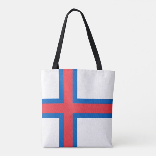 vlag van de Faeröer Tote Bag (Achterkant)