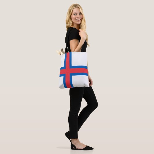 vlag van de Faeröer Tote Bag (Op model)