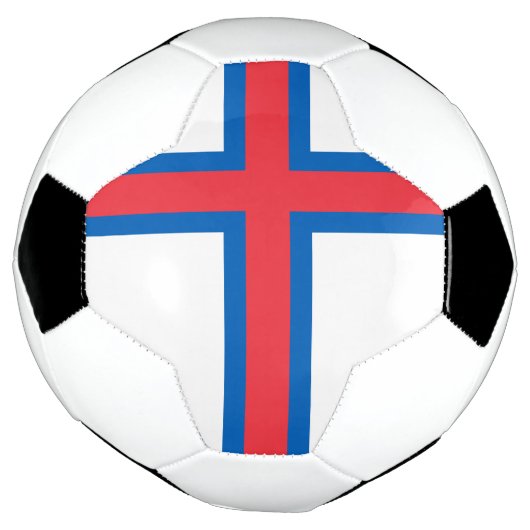 vlag van de Faeröer Voetbal (Gedraaid)
