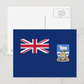 Vlag van de Falklandeilanden Briefkaart (Voorkant / Achterkant)