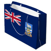 Vlag van de Falklandeilanden Groot Cadeauzakje (Achterkant Gekanteld)