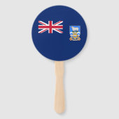 Vlag van de Falklandeilanden Handwaaier (Achterkant)