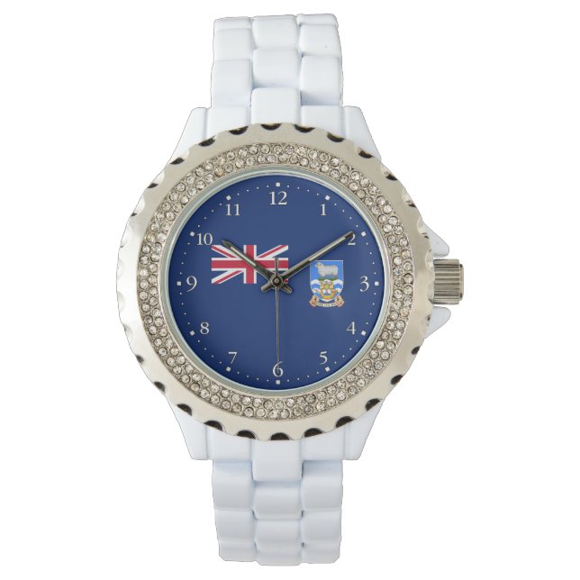 Vlag van de Falklandeilanden Horloge (Voorkant)