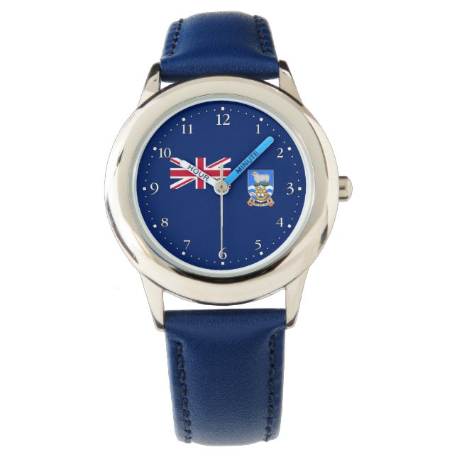 Vlag van de Falklandeilanden Horloge (Voorkant)