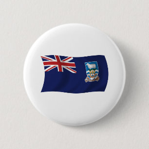 Vlag van de Falklandeilanden Knop Ronde Button 5,7 Cm