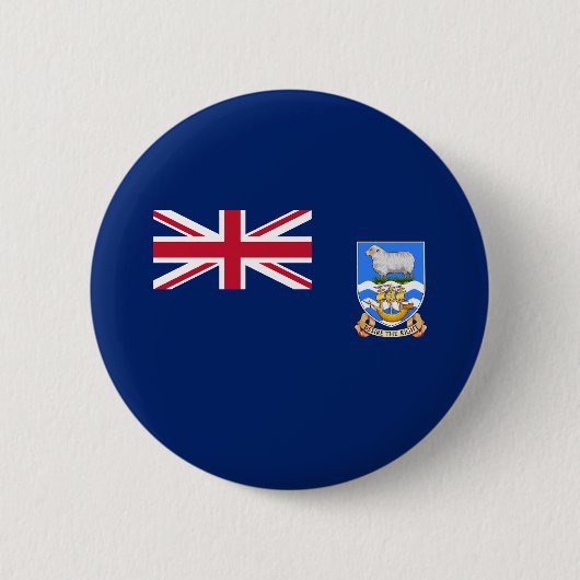 Vlag van de Falklandeilanden Ronde Button 5,7 Cm (Voorkant)