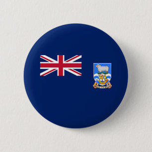 Vlag van de Falklandeilanden Ronde Button 5,7 Cm