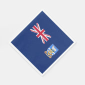 Vlag van de Falklandeilanden Servet (Hoek)