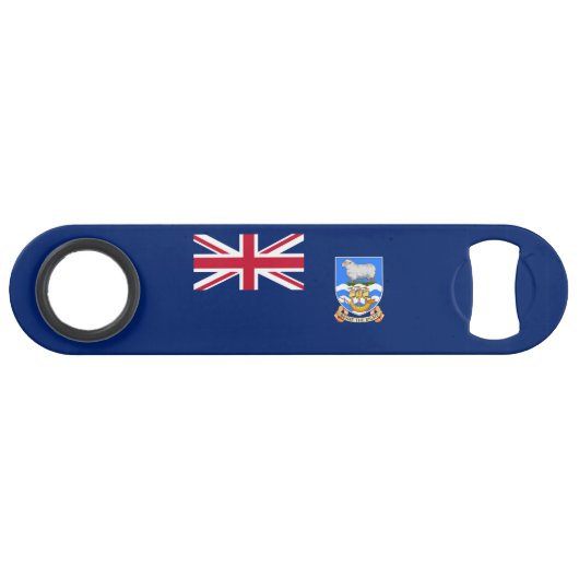 Vlag van de Falklandeilanden Speed Flessenopener (Voorkant (Horizontaal))