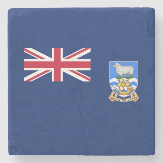 Vlag van de Falklandeilanden Stenen Onderzetter (Voorkant)
