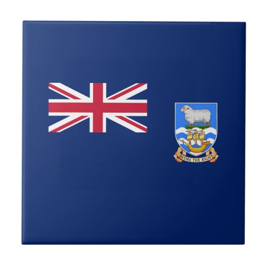 Vlag van de Falklandeilanden Tegeltje (Voorkant)
