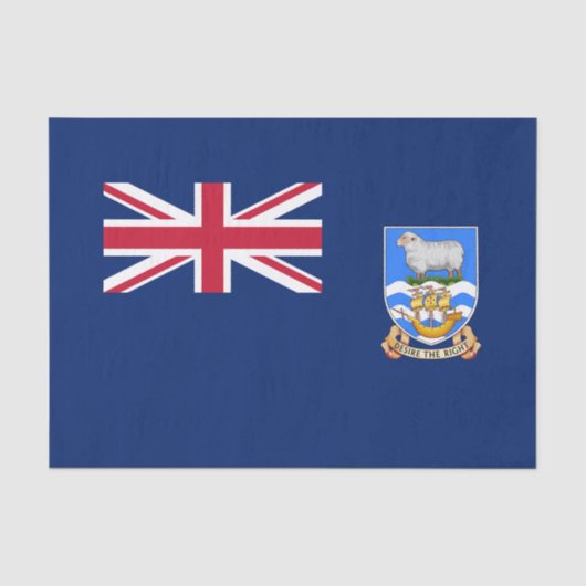 Vlag van de Falklandeilanden Tissuepapier (Voorkant)