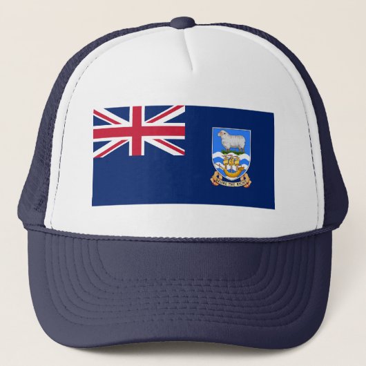 Vlag van de Falklandeilanden Trucker Pet (Voorkant)