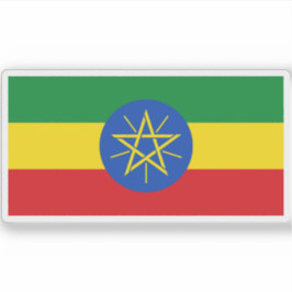 Vlag van de Federale Democratische Republiek Ethio Sticker