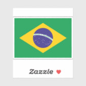 Vlag van de Federale Republiek Brazilië Sticker (Vel)