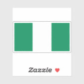 Vlag van de Federale Republiek Nigeria Sticker (Vel)