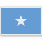 Vlag van de Federale Republiek Somalië Sticker (Voorkant)