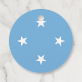 vlag van de Federale Staten van Micronesia Bedankjes Labels (Achterkant)