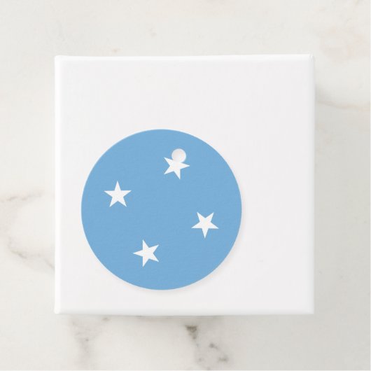 vlag van de Federale Staten van Micronesia Bedankjes Labels (In situ)