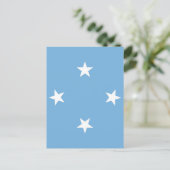 vlag van de Federale Staten van Micronesia Briefkaart (Staand voorkant)