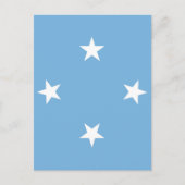 vlag van de Federale Staten van Micronesia Briefkaart (Voorkant)