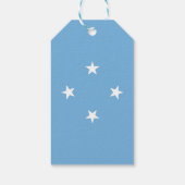 vlag van de Federale Staten van Micronesia Cadeaulabel (Achterkant)