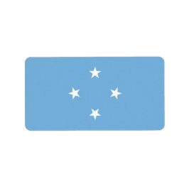 vlag van de Federale Staten van Micronesia Etiket