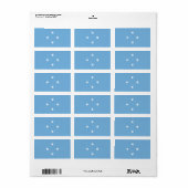 vlag van de Federale Staten van Micronesia Etiket (Full Sheet)