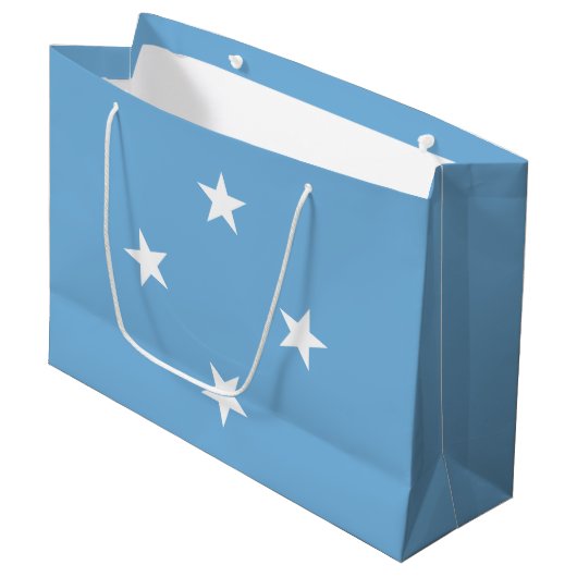 Vlag van de Federale Staten van Micronesia Groot Cadeauzakje (Voorkant Gekanteld)