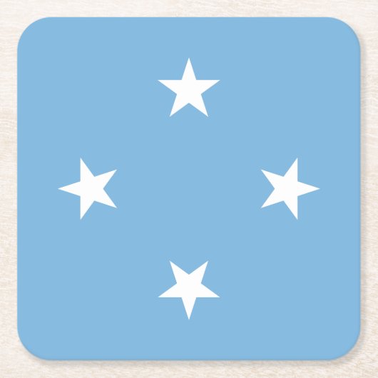 Vlag van de Federale Staten van Micronesia Kartonnen Onderzetters (Voorkant)