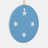 vlag van de Federale Staten van Micronesia Keramisch Ornament (Rechts)