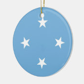 vlag van de Federale Staten van Micronesia Keramisch Ornament (Links)