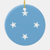 vlag van de Federale Staten van Micronesia Keramisch Ornament (Achterkant)