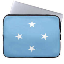 vlag van de Federale Staten van Micronesia Laptop Sleeve