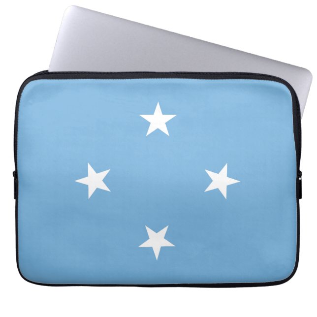 vlag van de Federale Staten van Micronesia Laptop Sleeve (Voorkant)