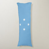 vlag van de Federale Staten van Micronesia Lichaamskussen (Voorkant Verticaal)