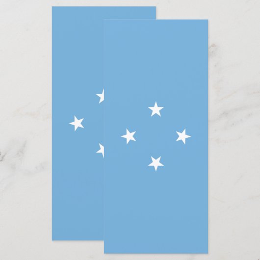vlag van de Federale Staten van Micronesia Menu (Voorkant / Achterkant)
