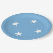 vlag van de Federale Staten van Micronesia Papieren Bordje (Gekanteld)