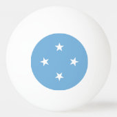 Vlag van de Federale Staten van Micronesia Pingpongbal (Achterkant)