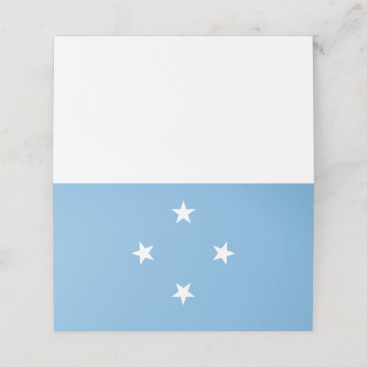 vlag van de Federale Staten van Micronesia Plaatskaartje (Buitenkant ongevouwen)