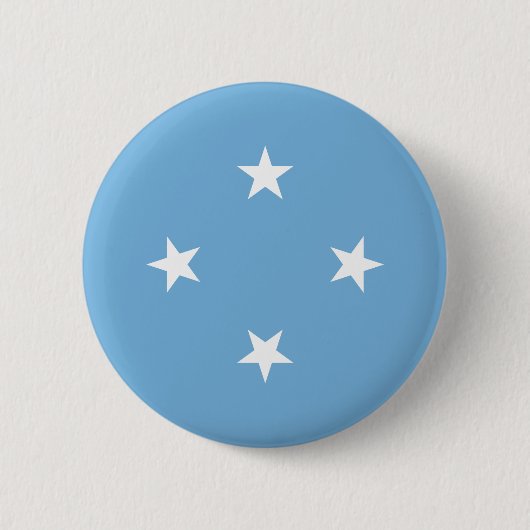 Vlag van de Federale Staten van Micronesia Ronde Button 5,7 Cm (Voorkant)