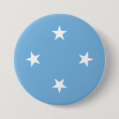 vlag van de Federale Staten van Micronesia Ronde Button 7,6 Cm (Voorkant)