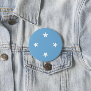 vlag van de Federale Staten van Micronesia Ronde Button 7,6 Cm