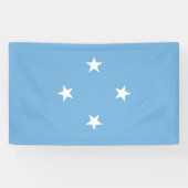 vlag van de Federale Staten van Micronesia Spandoek (Horizontaal)