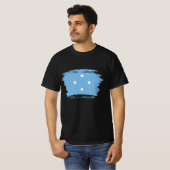 vlag van de Federale Staten van Micronesia T-shirt (Voorkant volledig)